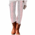 thumbnail image 1 of Tosmy Women's Leggings Valentine's Day Women Full Length Workout Running Sports Tights Lift Yoga Pants Tribal Style Print Leggings High Waist Soft, 1 of 5