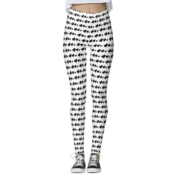 Tosmy Women's Leggings Women Valentine's Day Print Pants Leggings Running Pilates Long Leggings Yoga Pants For Women