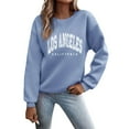 thumbnail image 1 of Tosmy Womens Sweatshirt Ladies Graphic Print Crew Neck Sweatshirts Pullover Tops Casual Long Sleeve Workout Shirts Loose 2024 Fall Clothes, 1 of 4