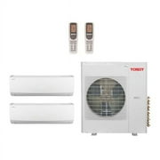 Tosot 18,000 Btu 22 Seer 2-Zone Ductless Mini Split Heat Pump System - 9K-9K - TM18H4O - 2 TW09HQ2C2DI