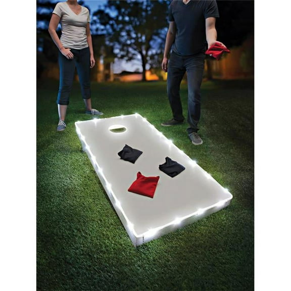Toss Bean Bag Game LED Lighting Kit, ABS Plastics, Polyurethane & Electronics - White