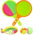 thumbnail image 1 of Toss and Catch Ball Set with 2 Paddles 2 Balls,Happon Ball Catch Set Games Toss Paddle,Sticky Ball Catch Game,Beach Paddle Game Set for Outdoor Beach, Yard, 1 of 7