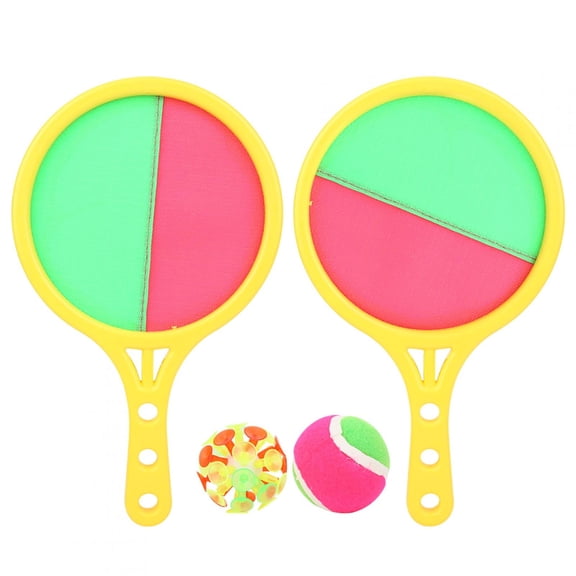Toss And Catch Ball Set For Kids Age 3 4 5 6 7 8+ Catch Game Toys, Outdoor Playground Balls Game Set, Beach Toys Backyard Catch Ball Summer Gifts With 2 Rackets, Plush Ball Sucker Ball