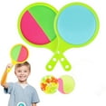 thumbnail image 1 of Toss Catch Ball Toy Set, Outdoor Games for Kids with 2 Paddles 2 Balls Outside Toys Beach Backyard Games Activities for Ages 3-12, Ideal Gift for Kids (Green), 1 of 8