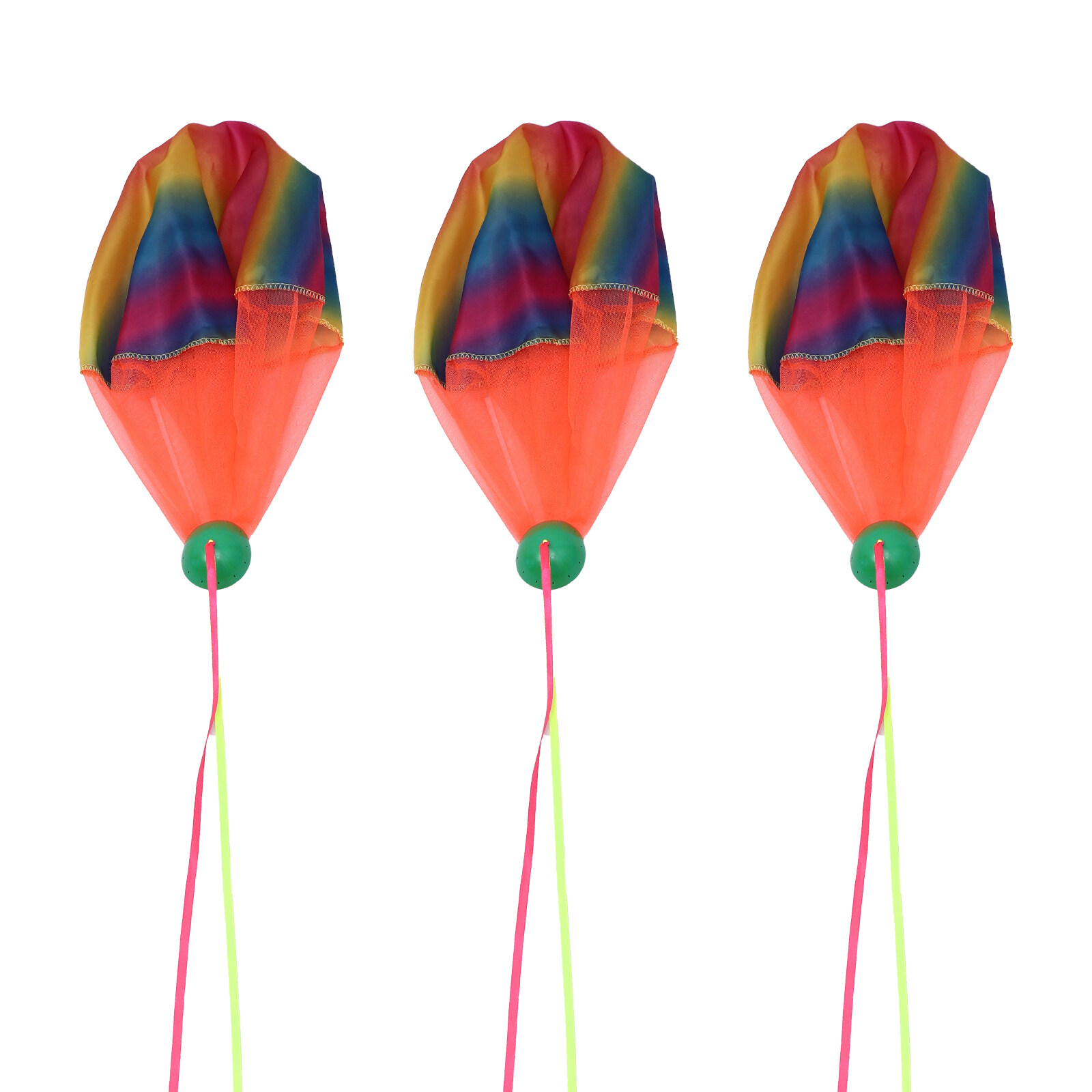 Toss Flying Toys Funny Hand Throw 3 Pcs Parachute Puzzle Outdoor