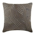 thumbnail image 1 of Toss Pillow Cover, Throw Pillow Covers, Decorative Pillow Covers 18x18 inch (45x45 cm) Brown, Silk Throw Pillow Covers, Handmade Pillow Covers, Modern Style, Abstract - Good Earth, 1 of 3