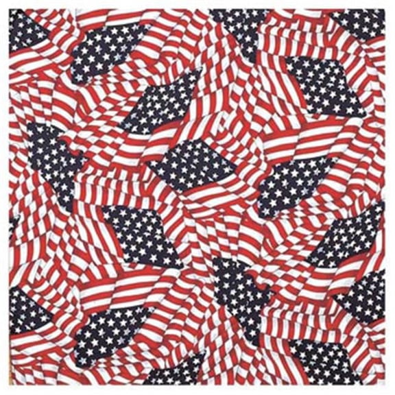 Tossed American Flag