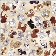 thumbnail image 1 of Tossed Doggies Bone Fabric Yard, 1 of 1