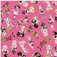 thumbnail image 1 of Tossed Lookers Pink Fabric Yard, 1 of 1