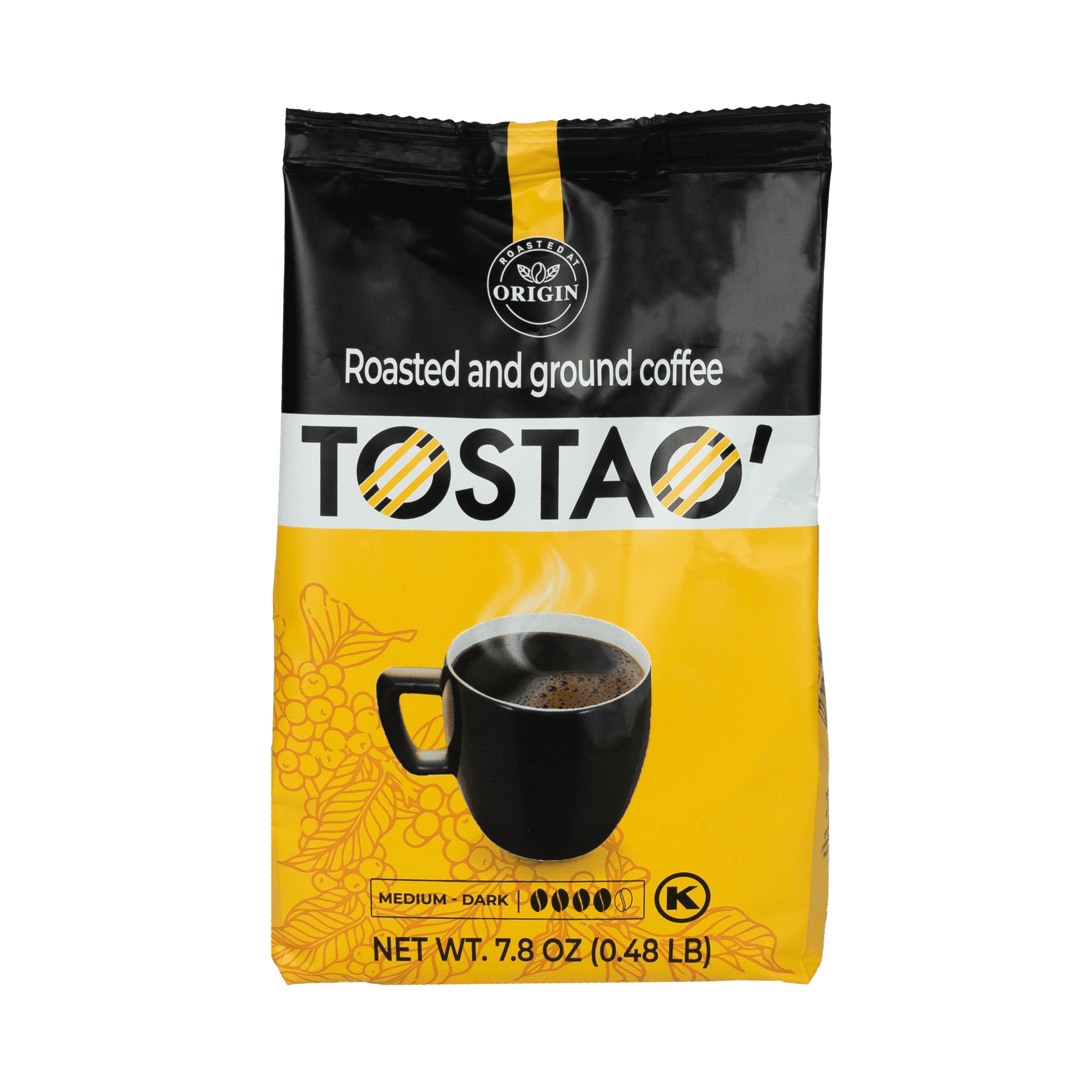 Tostao Coffee, Selecto Medium Roast, 100% Pure Arabica Colombian Ground