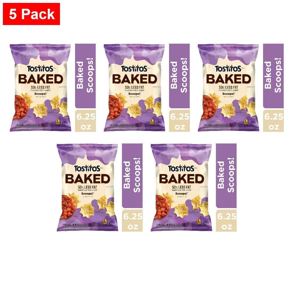 Tostitos Baked Scoops Tortilla Chips 6.25 oz - 5 Pack