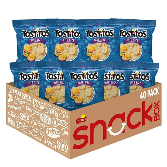 Tostitos Bitesize Rounds, Tortilla Chips, 1oz Bags (40 Pack)