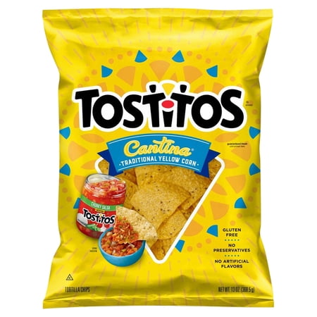 2 Pack Tostitos Cantina Style Tortilla Chips Traditional, 13 Oz