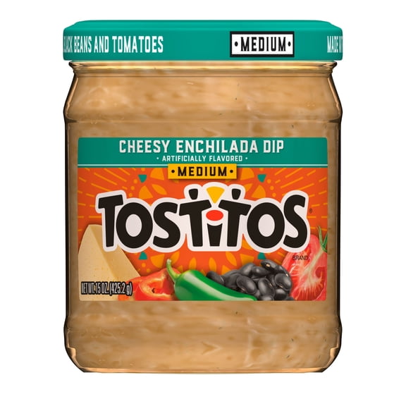 Tostitos Cheesy Enchilada Salsa, No Artificial Colors, No Artificial Flavors, 15 oz Jar