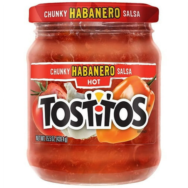 Tostitos Chunky Habanero Salsa, 15.5 oz, Single Jar pack