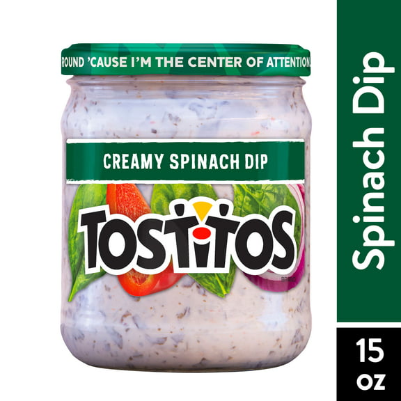 Tostitos Creamy Spinach Dip, 15 oz, Glass Jar