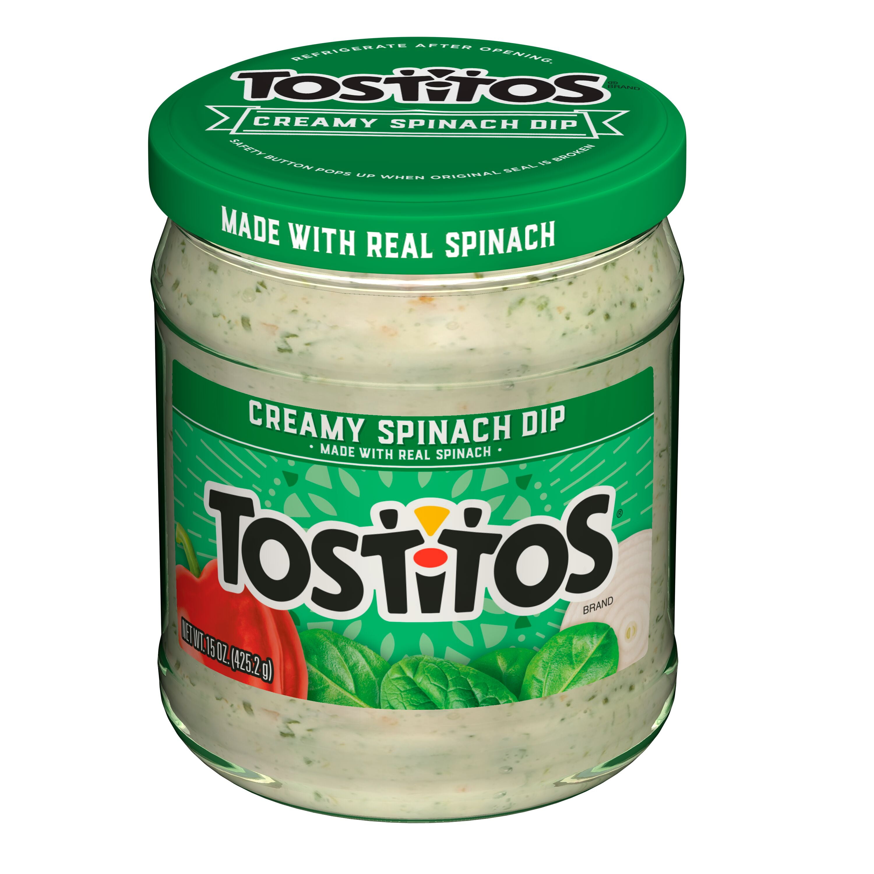 Tostitos Creamy Spinach Dip, 15 oz Jar