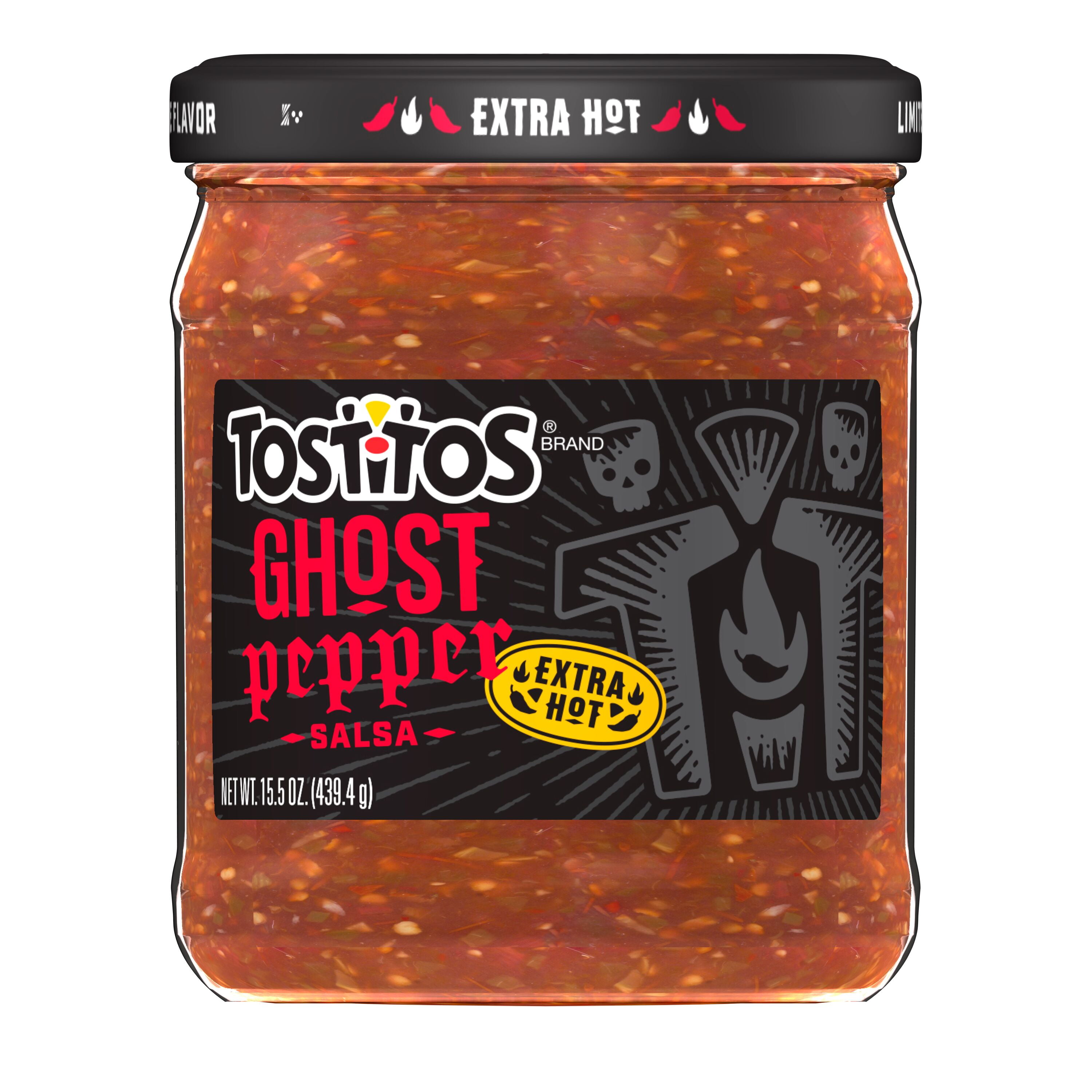 Tostitos Ghost Pepper Flavored Spicy Salsa Dip, 15.5 oz Jar