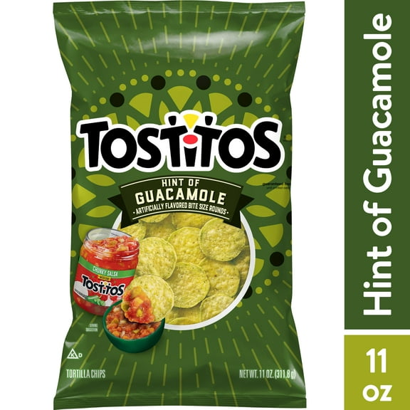 Tostitos Hint of Guacamole Tortilla Chips, 11 oz Bag