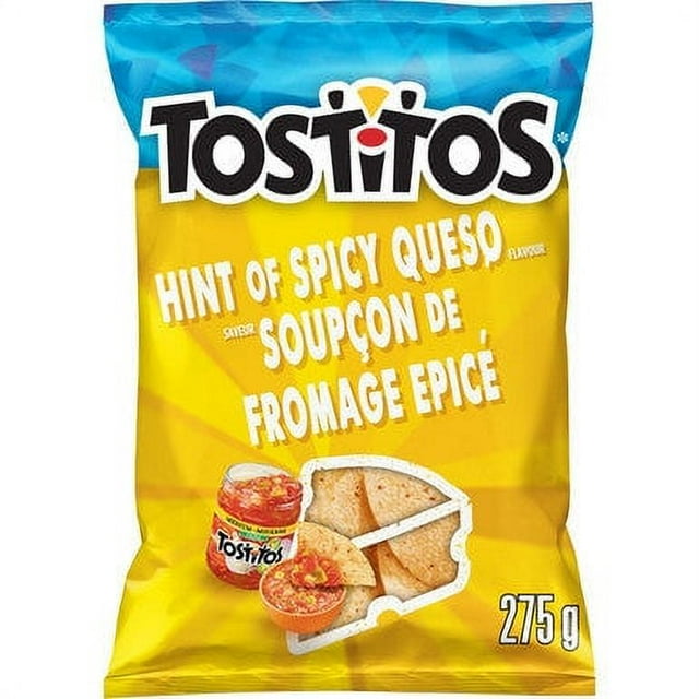Tostitos Hint of Spicy Queso Flavor Tortilla Chips 275g/9.7 oz