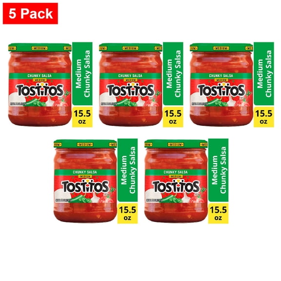 Tostitos Medium Chunky Salsa Dip 15.5 oz - 5 Pack