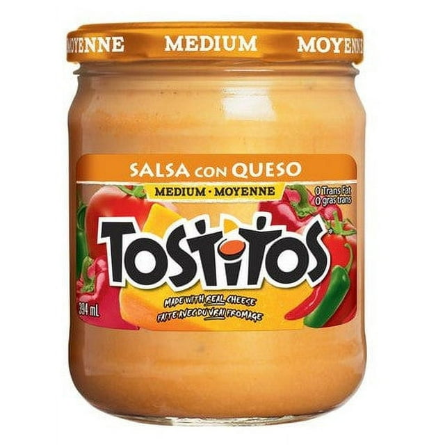 Tostitos Medium Salsa Con Queso Dip, 394ml/13.3 oz., {Imported from