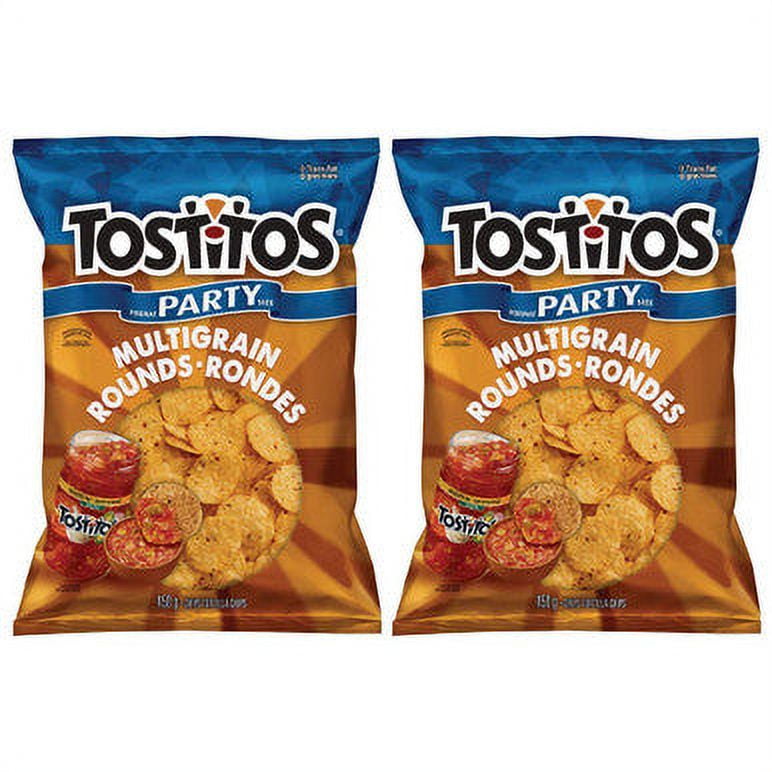 Tostitos Multigrain Rounds Tortilla Chip Party Size, 450g/15.9oz, 2