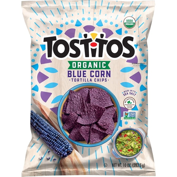 Tostitos Tortilla Chips,Organic Blue Corn, 10 Oz ( PACK OF 2 )