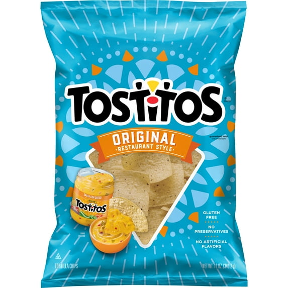Tostitos Original Restaurant Style Tortilla Chips, Gluten-Free, 12 oz-Pack Of 6