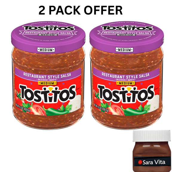 Tostitos Restaurant Style Salsa Medium, 15.5 oz Jar
