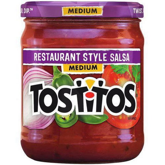 Tostitos Restaurant Style Salsa Medium, 15.5 oz jar-PACK Of 4