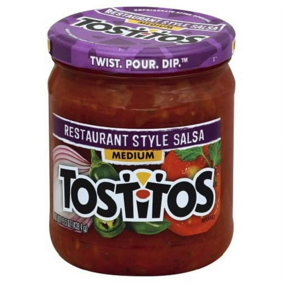 Tostitos Restaurant Style Salsa Medium, 15.5 oz jar