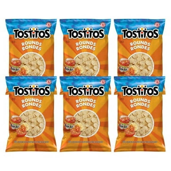 Tostitos Rounds Tortilla Chips - 826g, Gluten Free | 6 Bags per Case