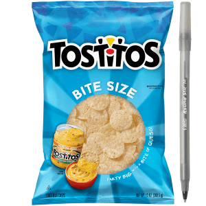 Tostitos Rounds Tortilla Chips with pan