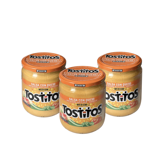 Tostitos Salsa Con Queso, Medium, 15.5 oz., 3 ct.