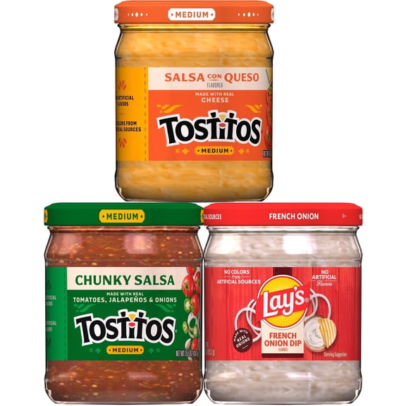Tostitos Salsa and Lay's Dip Variety Pack, 15.5 oz., 3 ct.
