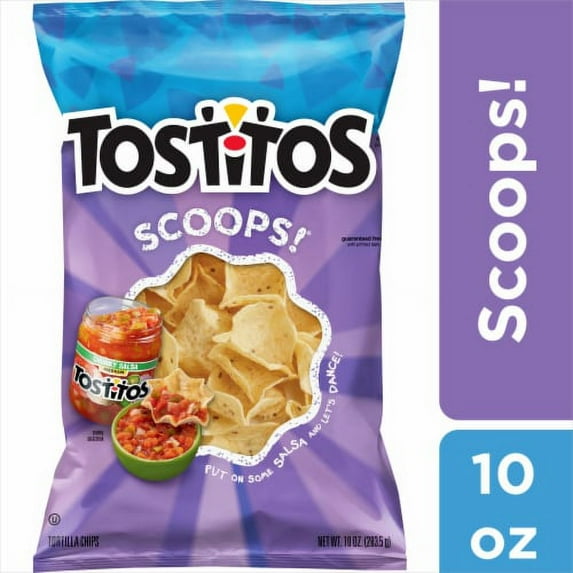 Tostitos Scoops Tortilla Chips 10 oz Bag-Pack Of 2