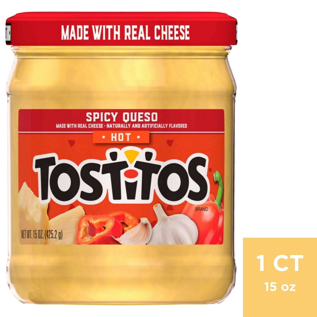 Tostitos Spicy Queso Dip -15oz - Pack of 2