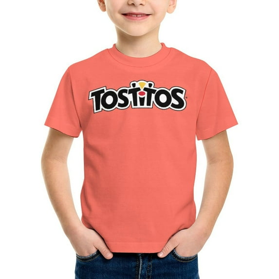 Tostitos T-Shirt for Boys Girls, Kids Novelty Crew Neck Tops, Lightweight Short Sleeve Tee, XS-XL