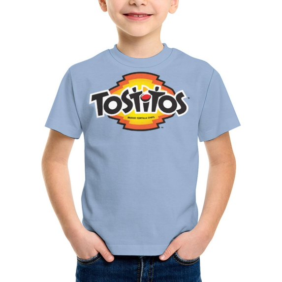 Tostitos T-Shirt for Boys Girls, Kids Novelty Crew Neck Tops, Lightweight Short Sleeve Tee, XS-XL