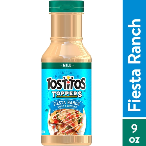 Tostitos Toppers Sauce and Dressing, Fiesta Ranch, 9 oz Bottle