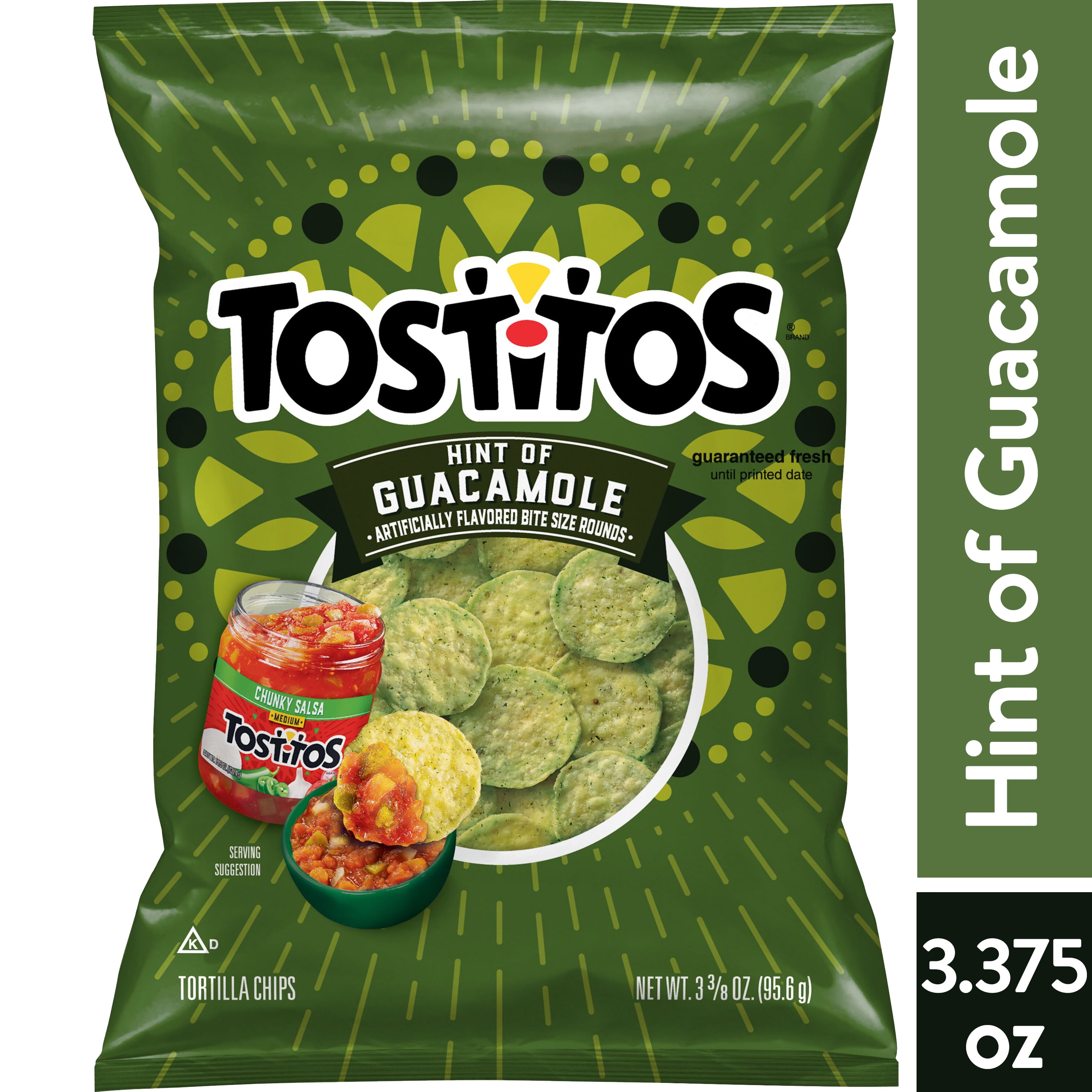 Tostitos Tortilla Chips Hint of Guacamole 3 3/8 oz