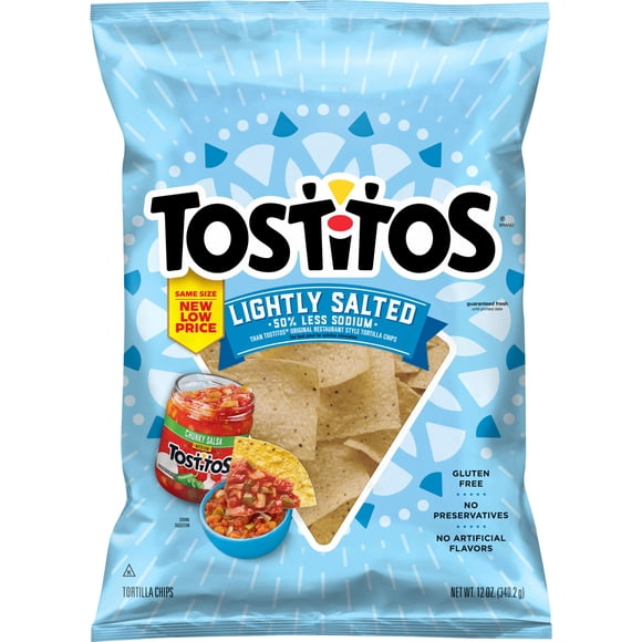 Tostitos Tortilla Chips Lightly Salted, 12 oz Bag