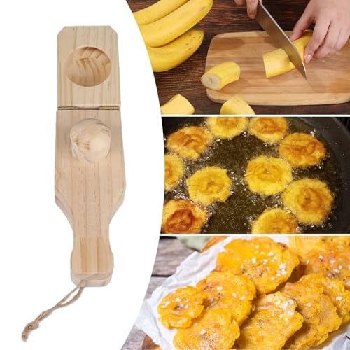 Presse à Plantains Tostonera En Bois - Pour Tostones Parfaits, Réutilisable