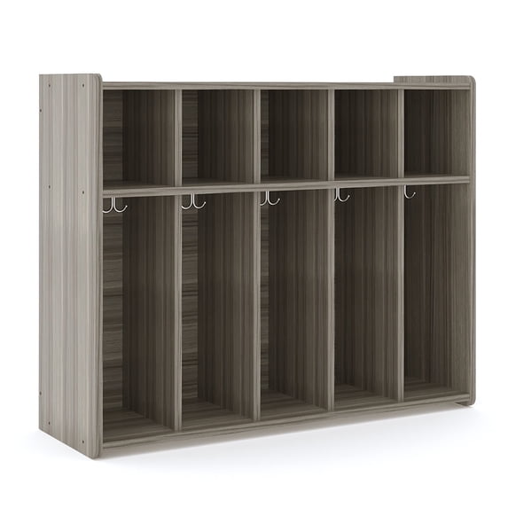 Tot Mate Children 5-Section Wall Locker, Ready-to-Assemble