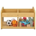 thumbnail image 1 of Tot Mate Children's Book or Toy Organizer with 2 Clear Bins, Maple, 24"H x 12"D x 14"H, Assembled, 1 of 6