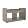 thumbnail image 1 of Tot Mate Children's Book or Toy Organizer with 2 Clear Storage Bins, Gray, 24"H x 12"D x 14"H, RTA, 1 of 7