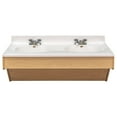 thumbnail image 1 of Tot Mate Children's Double Vanity, Wall-Mounted, Preschool Furniture, Maple, 49"W x 21"D x 21 1/2"H, 1 of 6