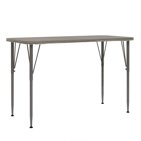 Tot Mate Children's Rectangular Table, Adjustable Height Legs 21" to 30", Ready-to-Assemble