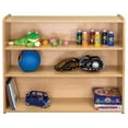 thumbnail image 1 of Tot Mate Children's School Age Wooden Shelf Storage Organizer Bookshelf, Shadow Elm Gray, RTA, 1 of 5